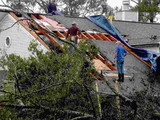 how do storm damage insurance claims work